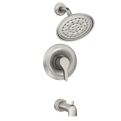 TUB&SHOWER FAUCET DANIKA BN 1HND SPOT RESIST