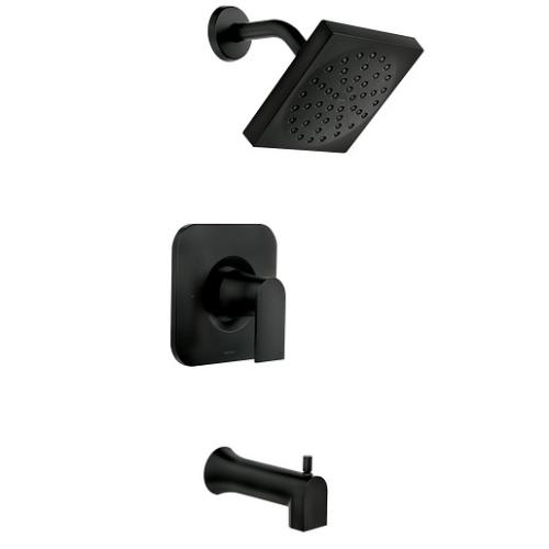 TUB  SHOWER & FAUCET TRIM KIT 3PC MT BLACK