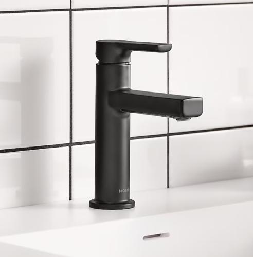 BATHROOM FAUCET RINZA MBLK ONEHNDL HIGH ARC