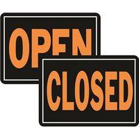 SIGN OPEN/CLOSE 10X14IN ALUM