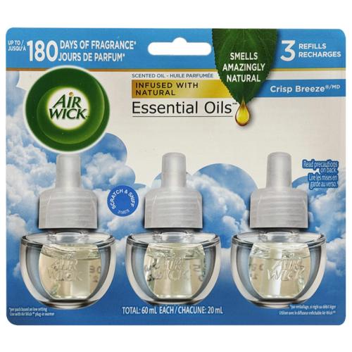 Air Wick Oil Air Freshener 3-Pack Refill – Crisp Breeze