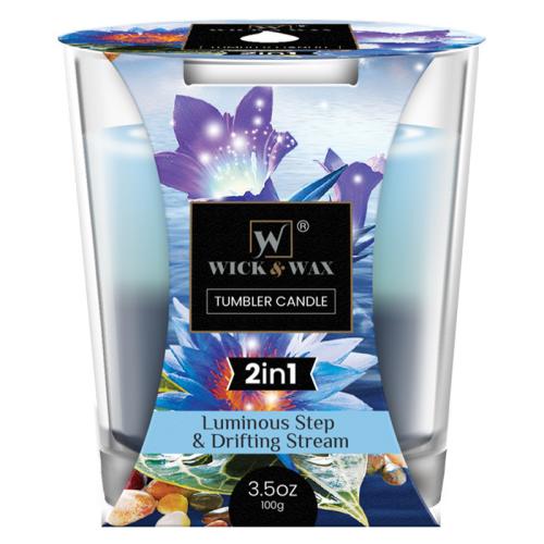 CANDLE LUMIN STEP & DRIFTING STREAM 2IN1 TUMBLER 3.5oz