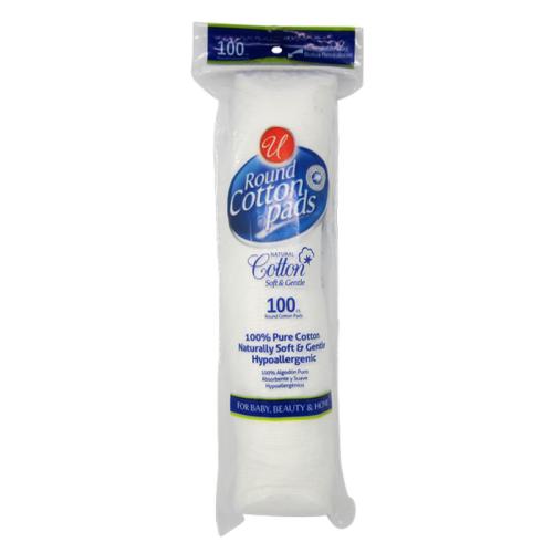 COTTON ROUNDS PADS 100CT
