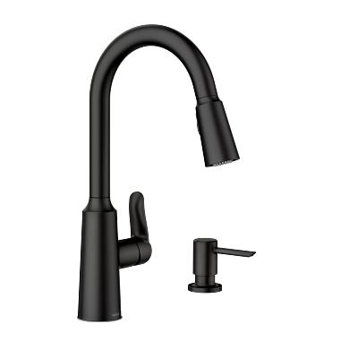 KITCHEN FAUCET EDWYN MBLK 1HNDL PULLDOWN