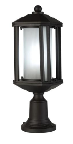 OUTDOOR LAMP FOR POST ORB FINISHED DECORATIVE