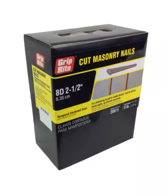 8D 2 1/2" CUT DOMESTIC NAIL 5LBS
