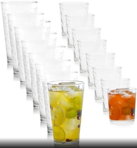 GLASSWARE GIBSON 16pc SET GREAT FOUNDATION