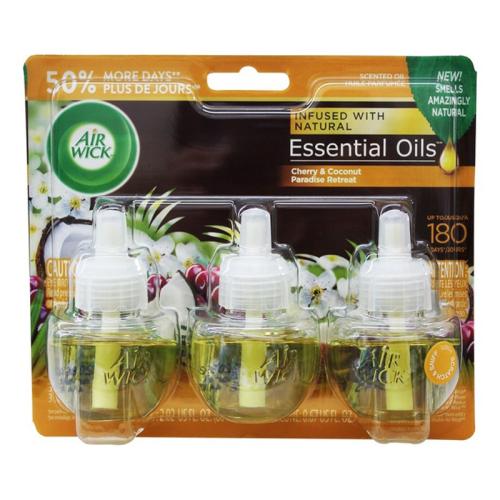 AIR FRESH AIRWICK OIL CHERRY & COCONUT 3PK