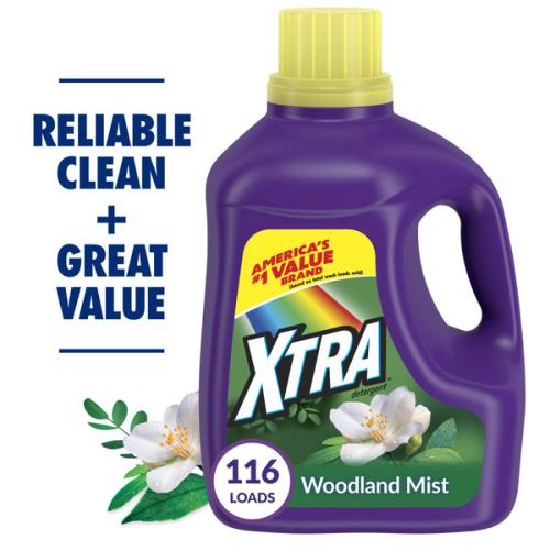 XTRA Ultra Liquid Detergent – Mountain Rain/Woodland Mist, 139.2 Fl Oz