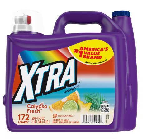 XTRA Ultra Liquid Detergent – Calypso Fresh, 206 fl oz