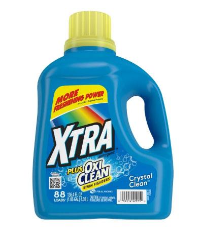 XTRA Liquid Detergent With Oxiclean Stain Fighter, 136.8 FL OZ