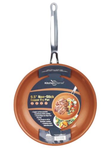 FRYING PAN 9.5" COPPER W/WIDE EDGE