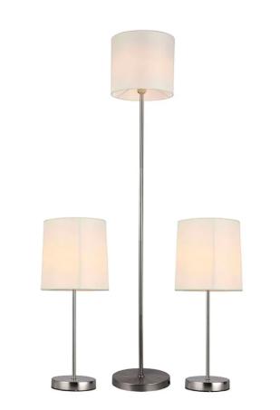 LAMP SET 2TABLE + 1FLOOR WHITE