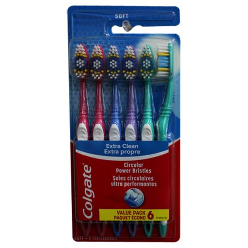 TOOTHBRUSH COLGATE EXTRA CLEAN 6PK SOFT