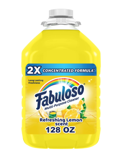 Fabuloso Multi-Purpose Cleaner, Refreshing Lemon Scent, 128 fl oz