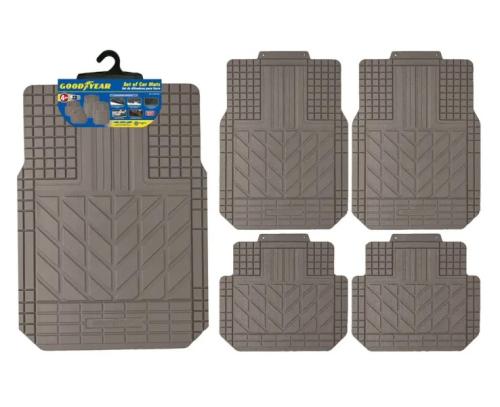4-Piece Thermoplastic Rubber (TPR) Car Mat Set
