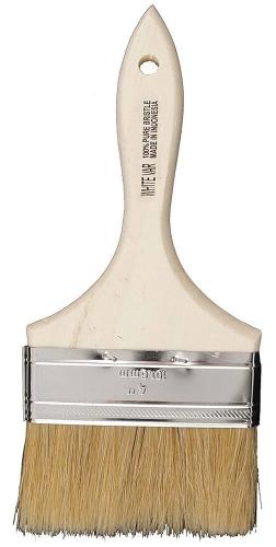 BRUSH VARNISH WHITE BRISTLE 4"