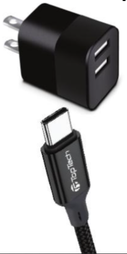6' Dual USB Type C Charger