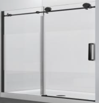 SHOWER DOOR FROSTED 60"X76" POLISHED CHROME FRAMLESS