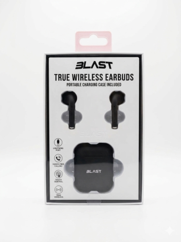 Blast True Wireless Earbuds, Black
