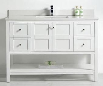 BATHROOM VANITY AUSTIN MATTE WHT 48"