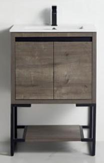 BATHROOM VANITY ZURICH 2DR PLAID GREY OAK