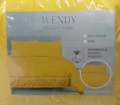 COMFORTER SET GARDEN 3PC YELLOW FULL/QUEEN