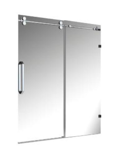 SHOWER DOOR 60X76 BRUSHED NICKEL