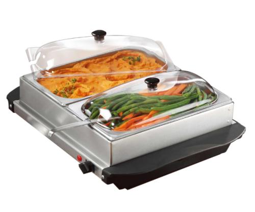 BUFFET SERVER DOUBLE W/TRAY