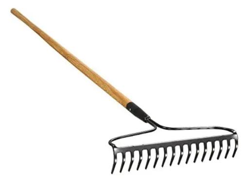 RAKE BOW 14T LONG WOODEN HANDLE