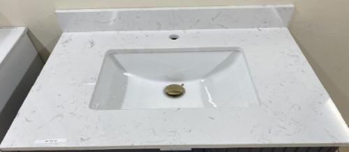BATHROOM VANITY ARTIFICIAL STONE CARRERA WHITE
