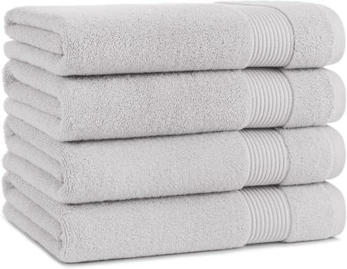 BATH TOWEL LIGHT GREY 27X54"