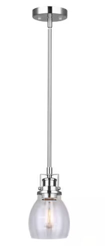 PENDENT 1 LIGHT CARSON BRUSH NIC