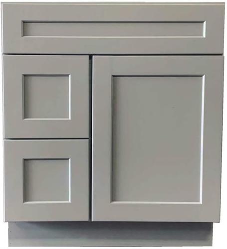 VANITY CUMBERLAND GRAY LEFT DRAWER 30"x21"x34 1/2"