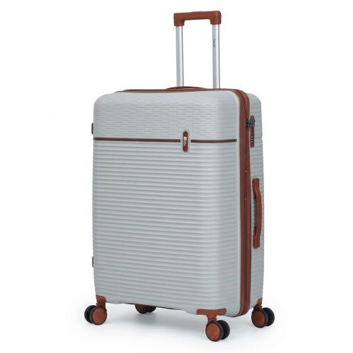 28'' Large Silver/Grey Luggage