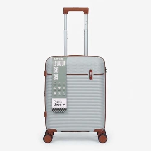 20'' Small Silver/Grey Two Tone Luggage
