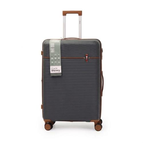 28'' Large Dark Grey Two Tone Luggage