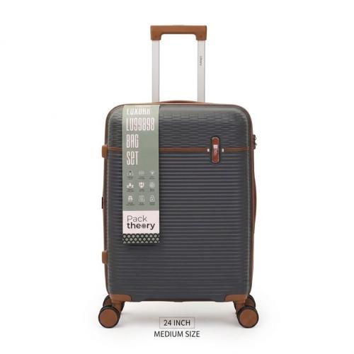 24'' Medium Dark Grey Two Tone Luggage