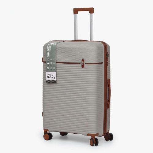 28'' Large Beige Two Tone Luggage