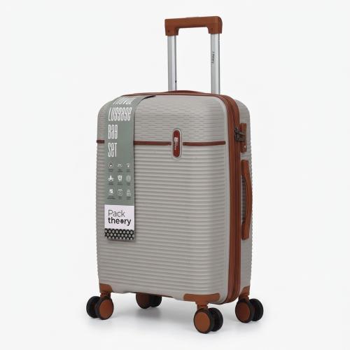 24'' Medium Beige Two Tone Luggage