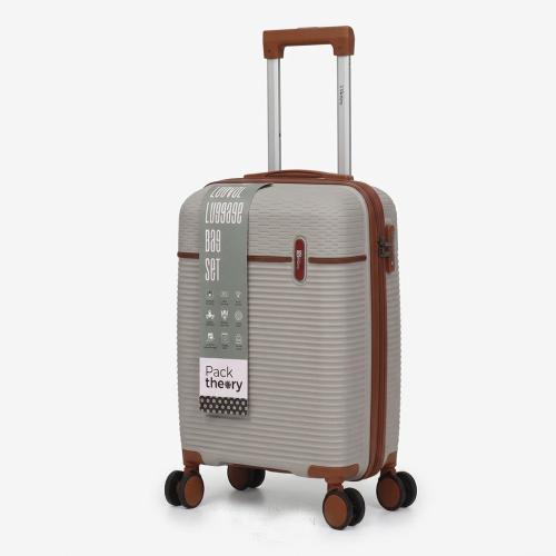 20'' Small Beige Two Tone Luggage