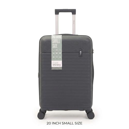 20'' Small Dark Grey Luggage With Front Opening