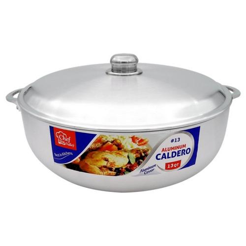 CALDERO 13QT ALUMINUM W/LID