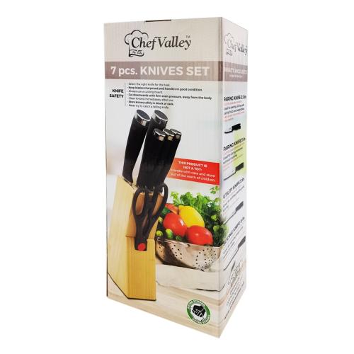 KNIFE SET 7PC W/ BLOCK