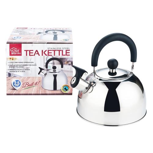 TEA KETTLE 2.5L STAINLESS STEEL WHISTLING