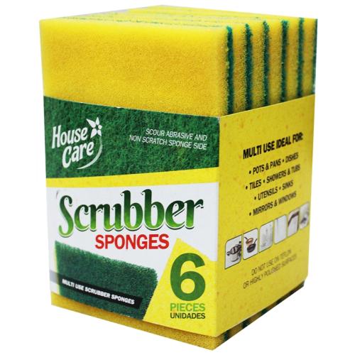 Multi-use Sponge Scourer, 6 Pack