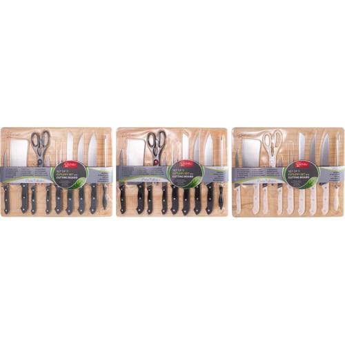 11 Pieces Knife Board Set, Assorted