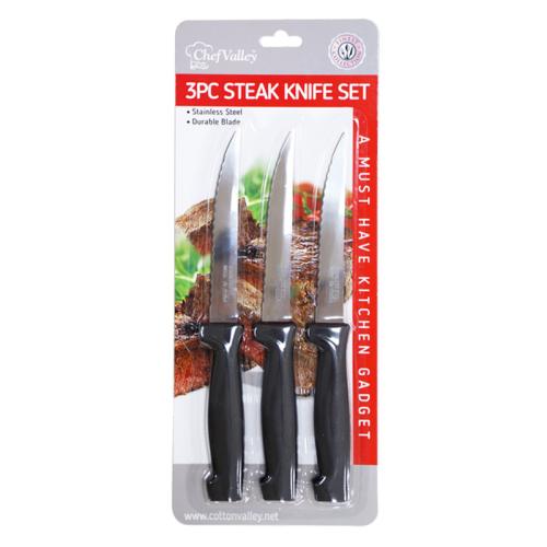 KNIFE SET STEAK 3PC