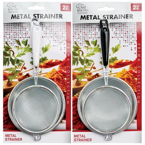 METAL STRAINERS 2PCS