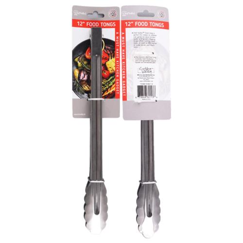 TONG FOOD STAINLESS STEEL 12"
